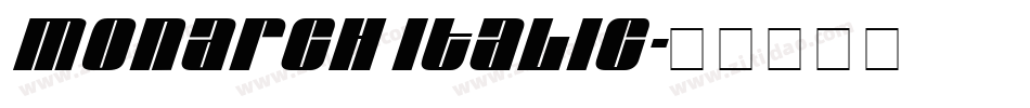 Monarch Italic字体转换